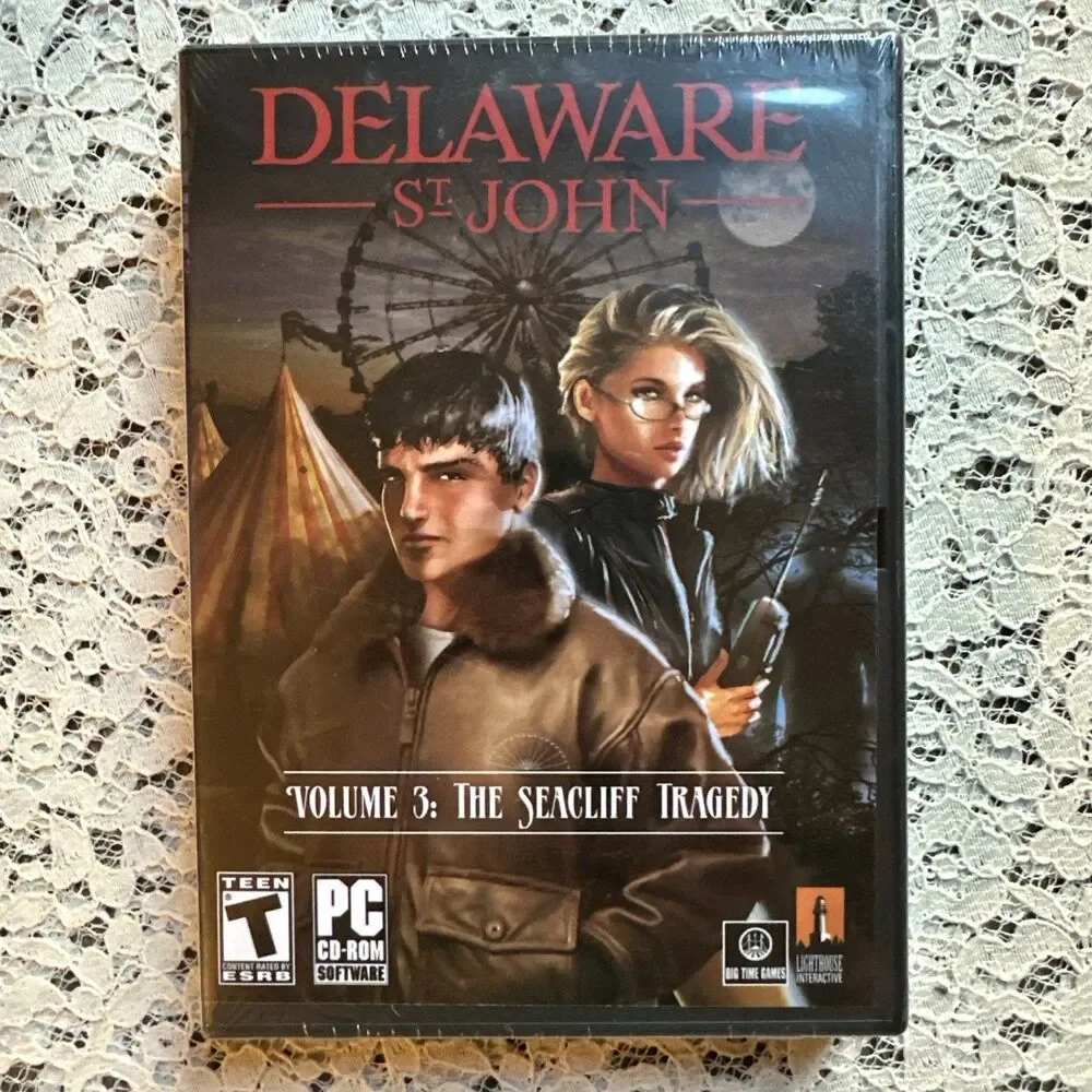 NEW SEALED Delaware St. John Vol. 3: The Seacliff Tragedy Mystery PC Game (2007)